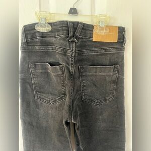 Zara black skinny ripped jeans 24